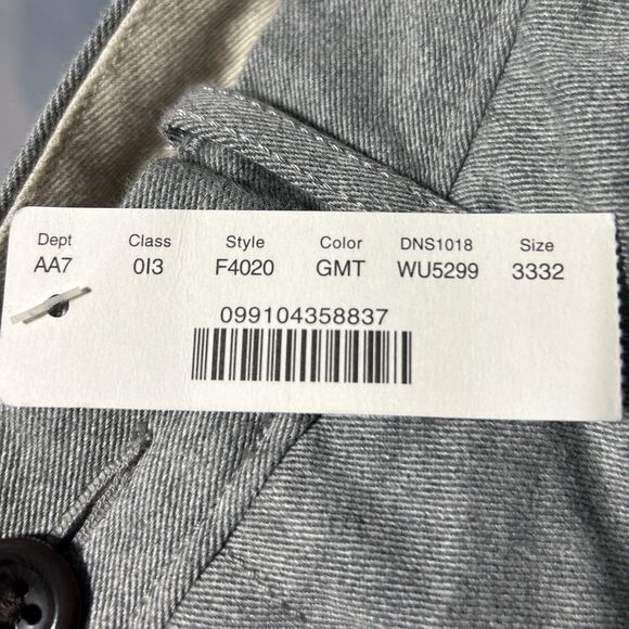 J.Crew 770 Slim Fit Chino Pants Mens Sz 33x32 Gray Tweed Cotton Dress Casual NWT - Picture 15 of 15